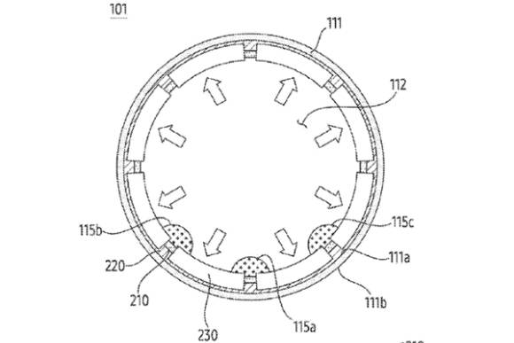 삼성전자가 미국 특허청에 출원한 차세대 '갤럭시 링' 설계도 . [사진=미국 특허청]