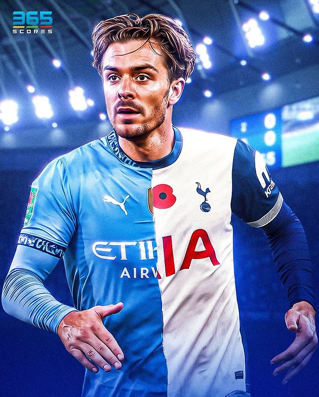 토트넘 홋스퍼가 맨체스터 시티 잭 그릴리쉬의 영입을 위해 상황을 지켜보고 있다. 365 SCORES