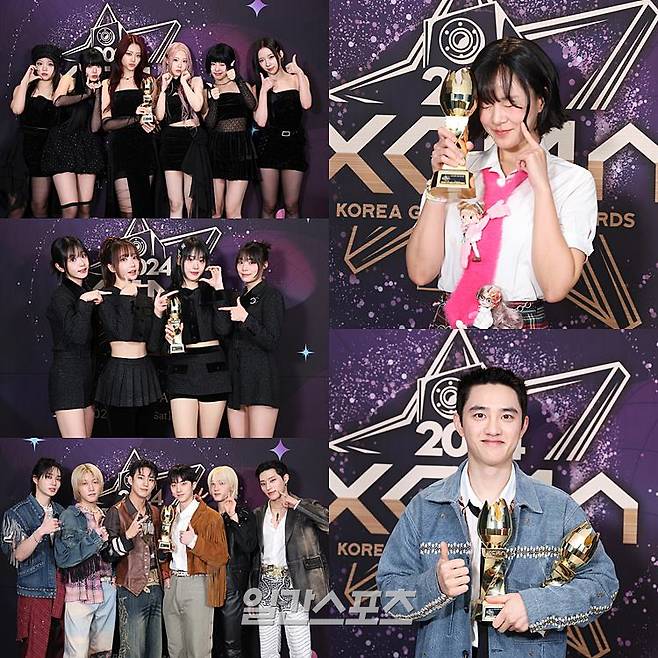 클라씨, QWER, 피원하모니, 비비, 도경수. / 영종도(인천)=KGMA특별취재반