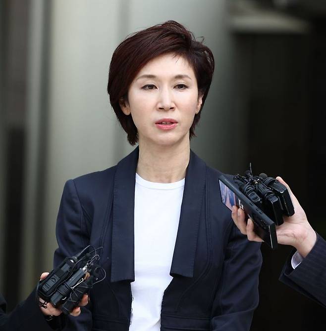 이혼소송 2심 공판 마친 노소영 관장. 연합뉴스