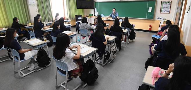 서울시내 한 고등학교 수업 장면. 사진은 기사와 관련 없음. [사진=매경DB]