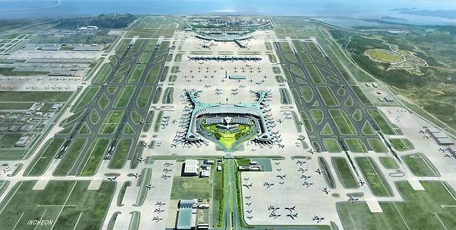 인천공항 제2여객터미널 조감도. 인천국제공항공사 제공