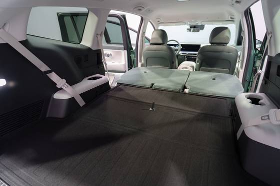 The Hyundai Ioniq 9 during the vehicle's media preview event held in Los Angeles in November [CHO YONG-JUN]