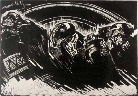 케테 콜비츠, ‘전쟁 연작 2, 지원병들’