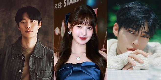 'AAA 2024' MC 배우 류준열, 아이브 장원영, 제로베이스원 성한빈(왼쪽부터)