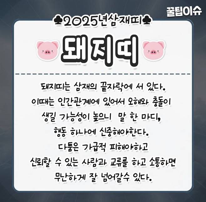 2025 미리 보는 대박띠/삼재띠