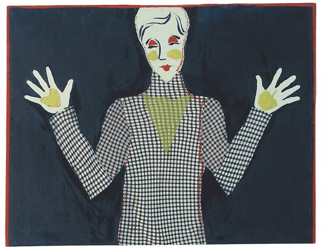 이은산 작가의 1984년 작품 ‘문양과 친근한 사람’. ⓒ이은산 제공