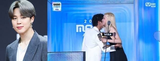 방탄소년단 지민(왼), 브루노 마스와 로제. 사진ㅣ‘마마 어워즈’ 방송 캡처, 스타투데이 DB