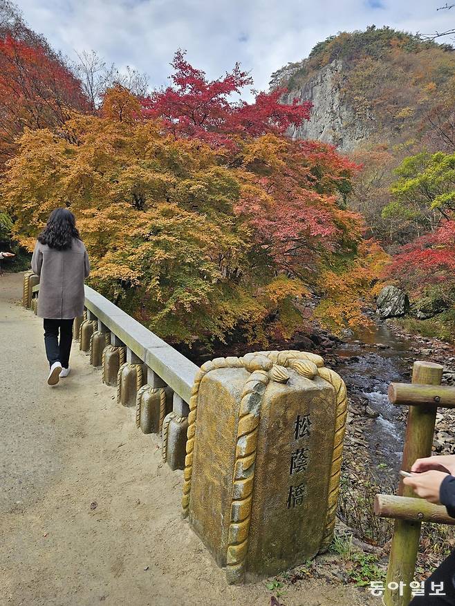 순창 강천산 계곡에 놓여 있는 메주 모양의 다리 송음교. 전승훈 기자 raphy@donga.com