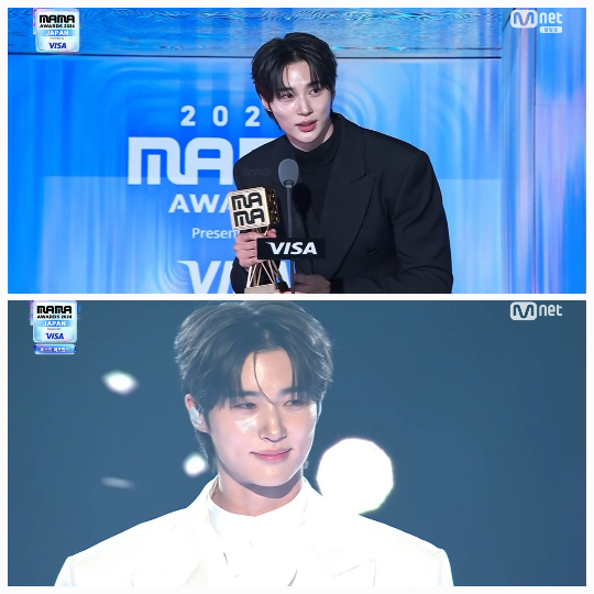 변우석은 이클립스의 히트곡 ‘소나기’를 직접 열창하며 팬들의 뜨거운 함성을 받았다.사진=엠넷  방송 캡처