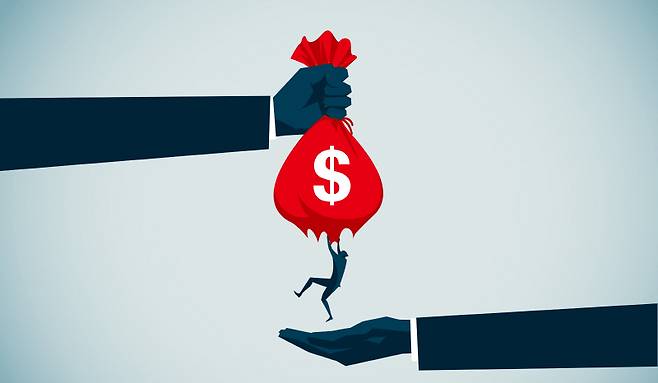 영화는 마켓과 해변 이름을 통해 탐욕이 빚은 추악한 면모들을 일깨운다.[일러스트｜게티이미지뱅크]