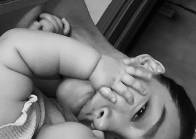 Model Moon Ga-bi reveals she gave birth to a child on Nov. 22 through an Instagram post. [SCREEN CAPTURE]