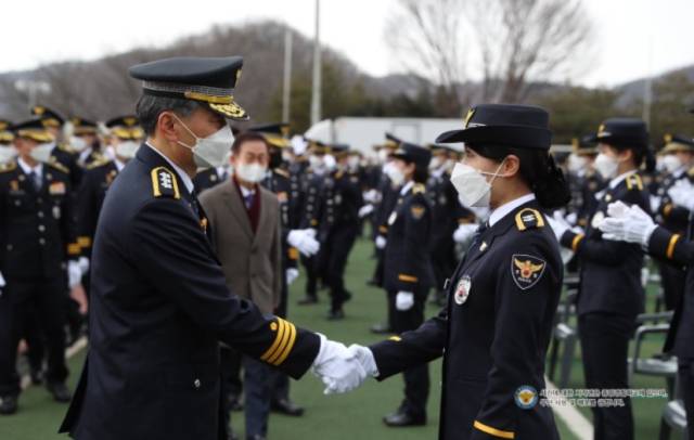 ▲충북 충주에 위치한 중앙경찰학교의 '2023년 신임경찰 311기 졸업식'의 한 장면 ⓒ중앙경찰학교 홈페이지