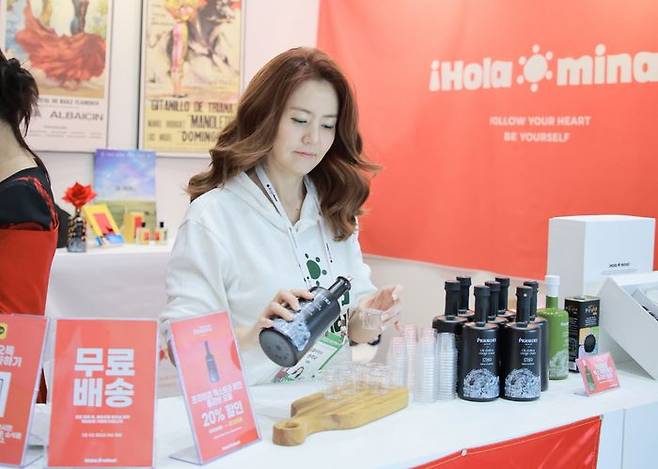 올해 2월 서울리빙디자인페어에 참가한 모습.ⓒ올라미나