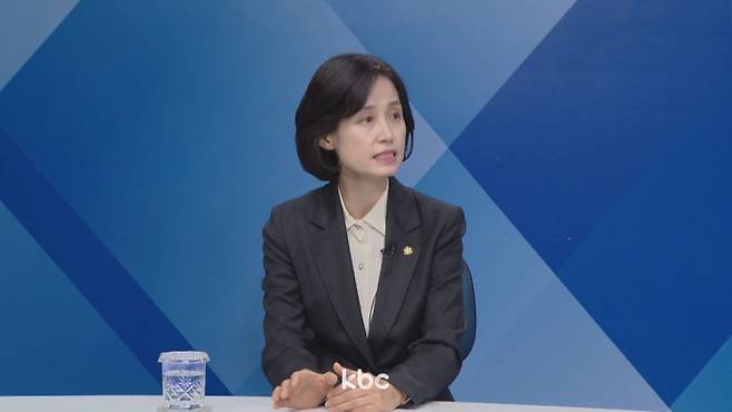 ▲ 26일 KBC '여의도초대석'에 출연한 박은정 조국혁신당 의원&nbsp;