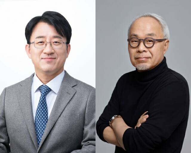 이청 삼성디스플레이 대표이사 사장(좌측), 최주선 삼성SDI 대표이사 사장(우측)