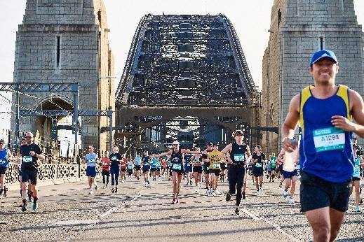 뉴사우스웨일스 시드니의 TCS 시드니 마라톤. 호주관광청 제공