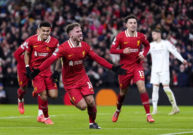 선제골을 넣은 알렉시스 맥알리스터.     리버풀 | AP연합뉴스