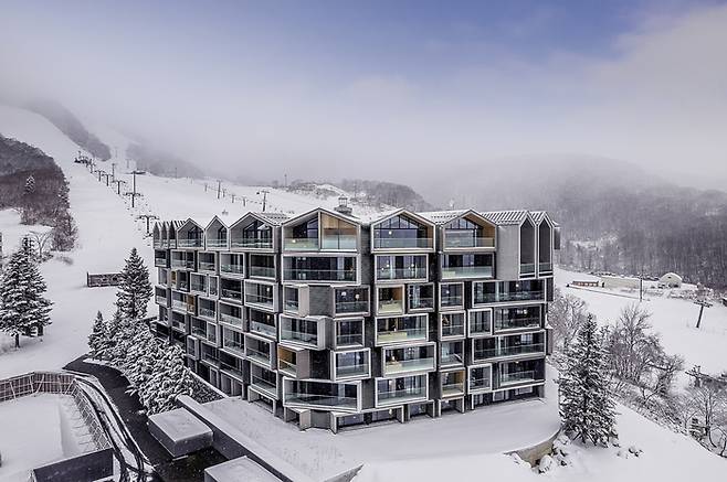 리조트 외관의 모습 / 사진=MUWA NISEKO