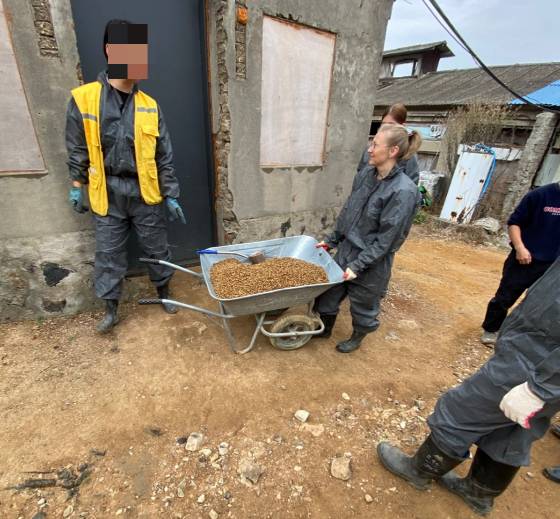 해외 여행 중 아크 보호소에 봉사를 하러 온 독일인 버타. 사료와 물을 주며, 도살당할 뻔한 개들이 이리 살아간단 것에 기뻤다고 했다. 개식용 금지법이 통과되며, 달라지고 있단 점도 좋다고 했다. 그런 보호소가, 대책 없이 철거 위기에 놓여 있단 것에 대해 어떻게 생각하느냐고. 그 질문 자체를 꺼내기가 힘들었다./사진=남형도 기자