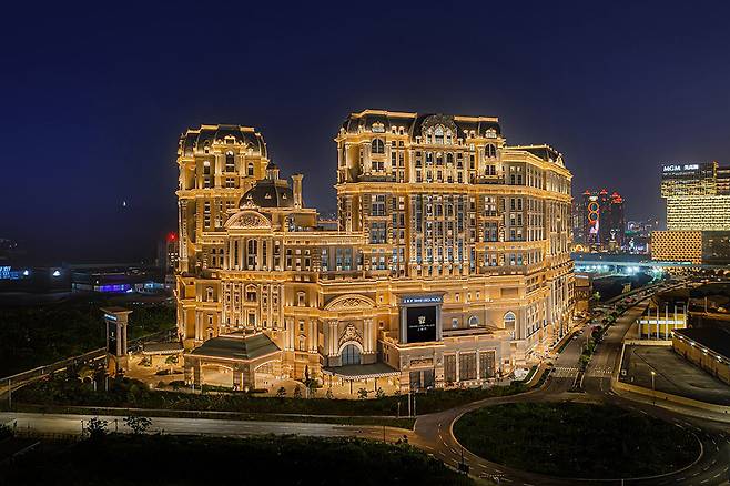 지난 2021년 개장한 SJM 리조트의 새로운 호텔, 그랜드 리스보아 팰리스. 사진 SJM 리조트 SA