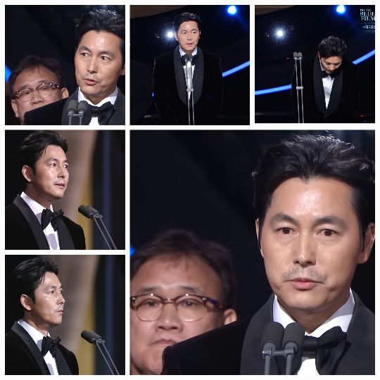 정우성의 발언 시간은 약 1분 10초. 하지만 이 짧은 시간은 그의 사과와 다짐을 전달하기에 충분했다. 사진=KBS 방송캡처