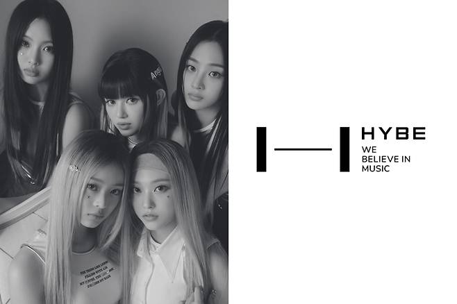 왼쪽부터 뉴진스, 하이브. 어도어, 하이브 제공