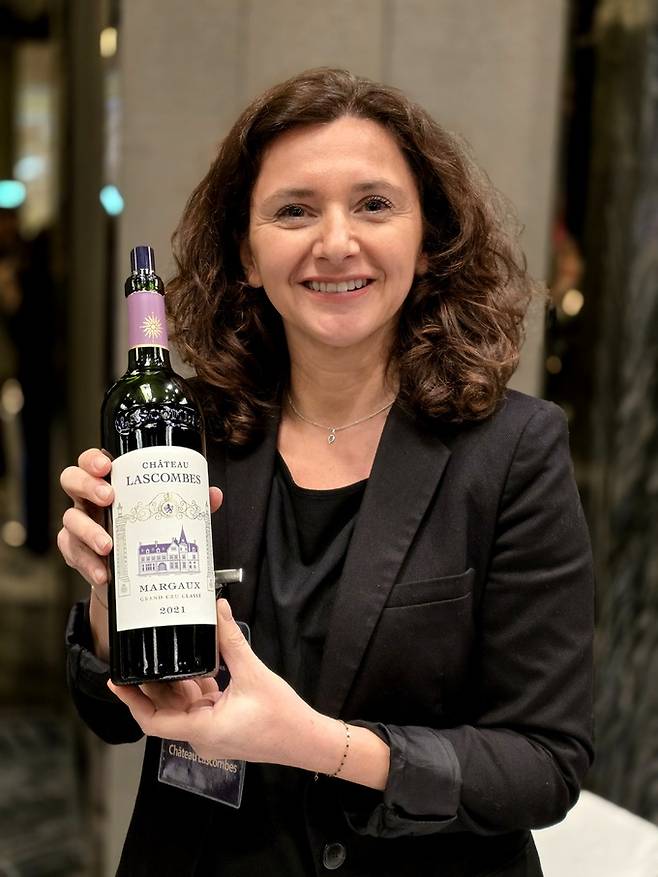 Chateau Lascombes 홍보매니저 Karine Barbier. 최현태 기자
