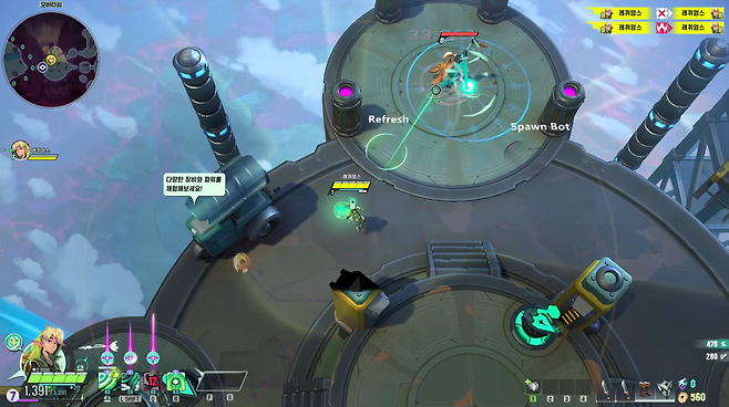 - 회오리탄에 적중당한다면 교전이 크게 불리해진다