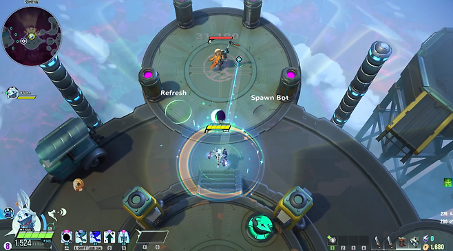 - 해당 장판은 힐을 제공하는 역할이다