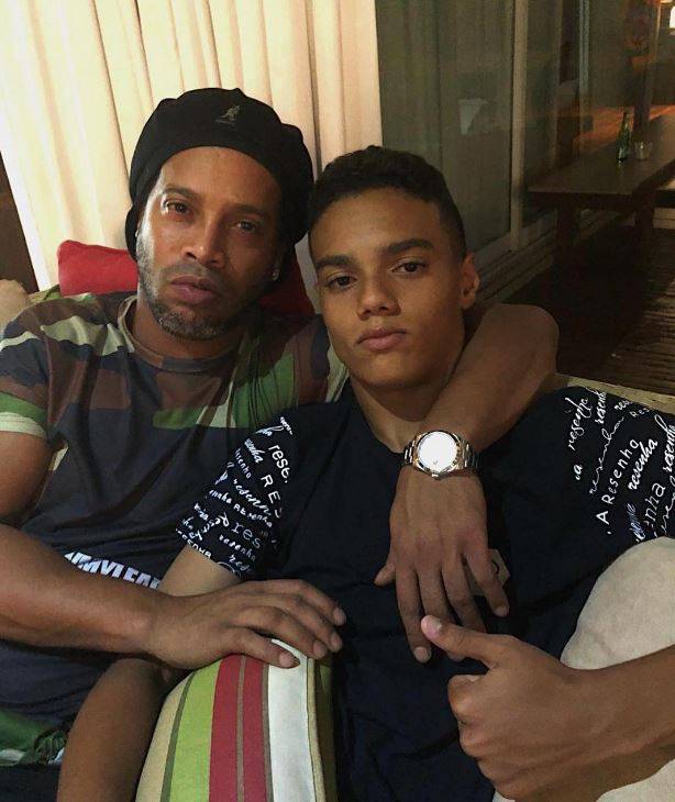 아버지 호나우지뉴와 아들 주앙 멘데스