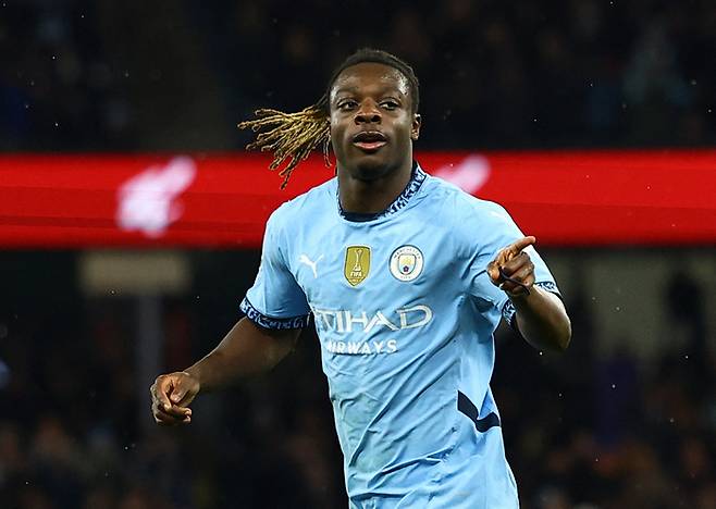 후반 12분 맨시티 제레미 도쿠가 세 번째 골을 터트렸다. <저작권자(c) 연합뉴스, 무단 전재-재배포, AI 학습 및 활용 금지>