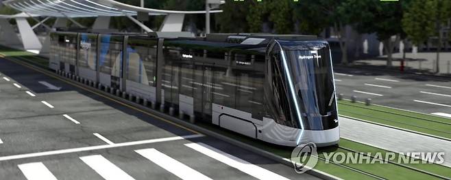 수소 트램 운행 가상도 [제주도 제공.재판매 및 DB 금지]