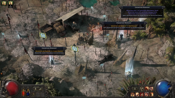 - 다양한 유적을 폭파시켜 아이템을 파밍하는 콘텐츠&nbsp;