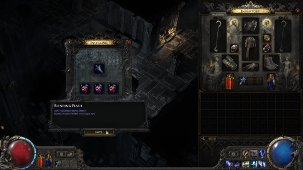 - 이를 이용해 목걸이에 추가 패시브 트리 노드를 추가할 수 있다. 조합식에 따라 효과가 다르다&nbsp;