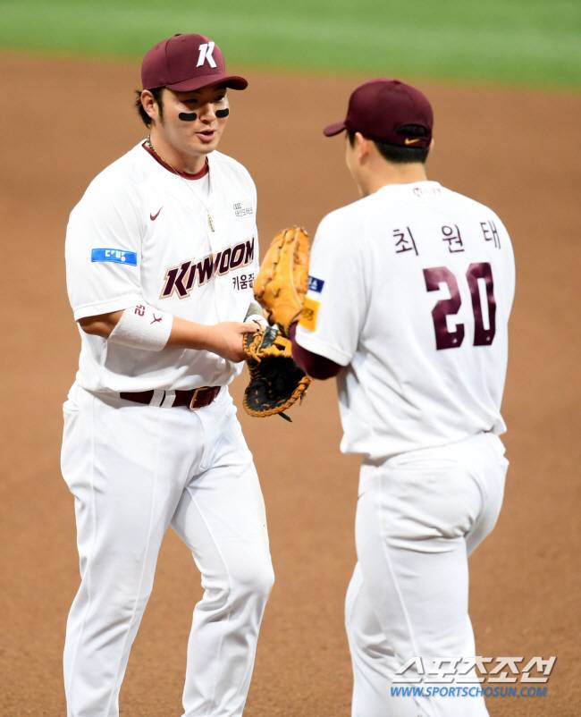 히어로즈 시절 박병호(왼쪽)와 최원태. 스포츠조선DB