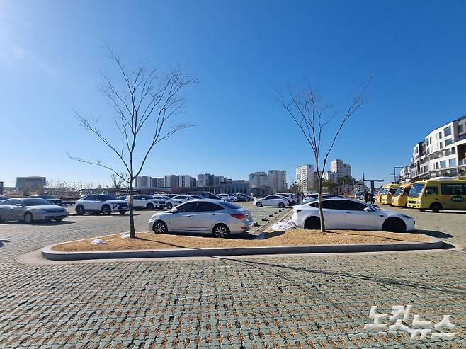 계엄군이 대기했던 장소로 지목된 국립농업박물관 주차장. 정성욱 기자