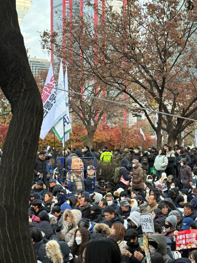 여의도에 모인 시민들 (사진=독자 제공)