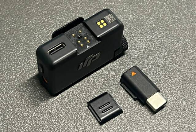 DJI 마이크 미니 수신기 (사진=지디넷코리아 신영빈 기자)