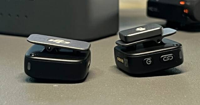 DJI 마이크 미니 송신기 (사진=지디넷코리아 신영빈 기자)