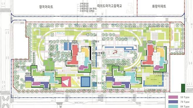여의도 대교아파트 서울시 신통기획 통합심의안 설계도. /독자 제공