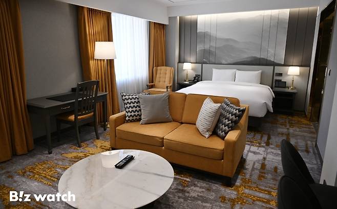 그랜드 머큐어 임피리얼 팰리스 서울 강남의 객실 내부/사진=이명근 기자 qwe123@