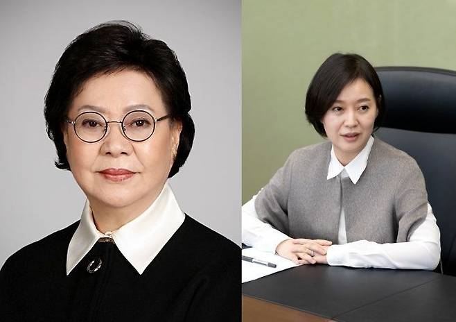 (왼쪽부터) 송영숙 한미그룹 회장, 임주현 한미그룹 부회장 ⓒ한미그룹