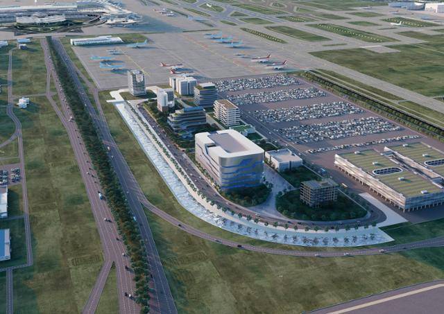 인공지능(AI) 데이터센터를 포함한 인천국제공항 AI 혁신 허브 조감도. 인천공항공사 제공