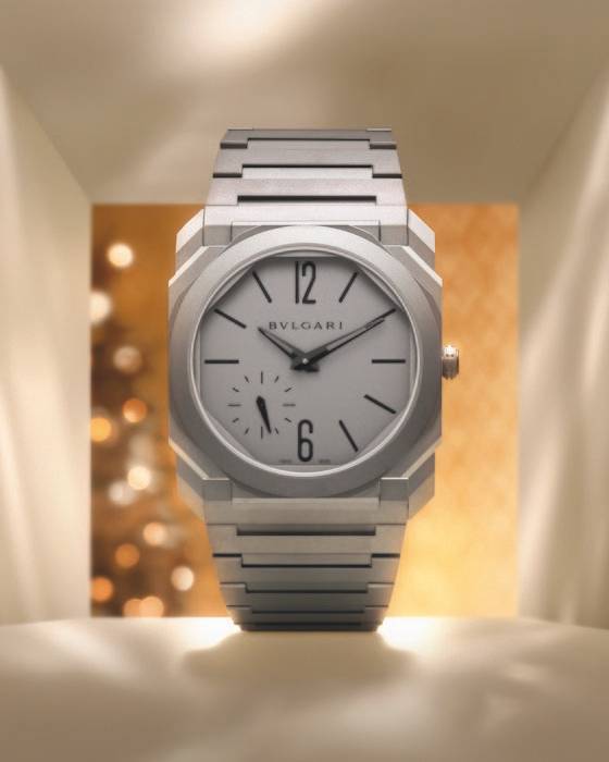 주얼러로서의 섬세함과 워치메이킹 기술력을 보여주는 불가리 옥토 피니씨모 워치. [사진 불가리]