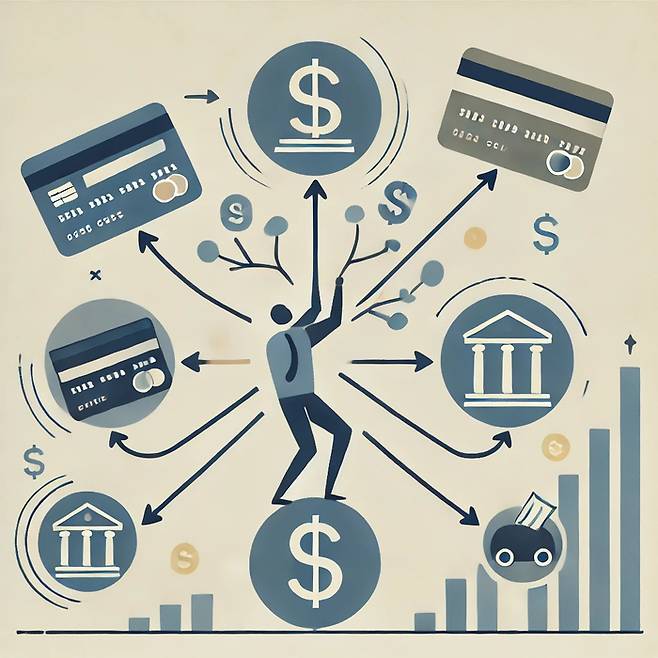 카드론 대출을 AI가 그린 이미지 <사진=챗GPT>