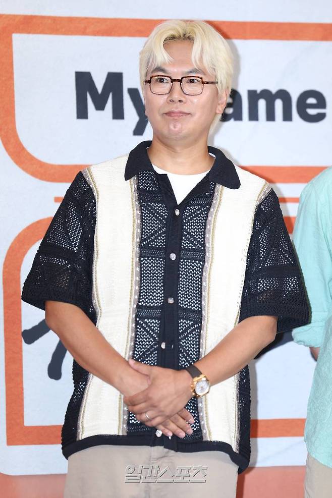 김태호 PD가 20일 오후 서울 마포구 스탠포드호텔 코리앙서 열린 JTBC 예능 'My name is 가브리엘' 제작발표회에 참석해 포즈를 취하고 있다.서병수 기자 qudtn@edaily.co.kr /2024.06.20/