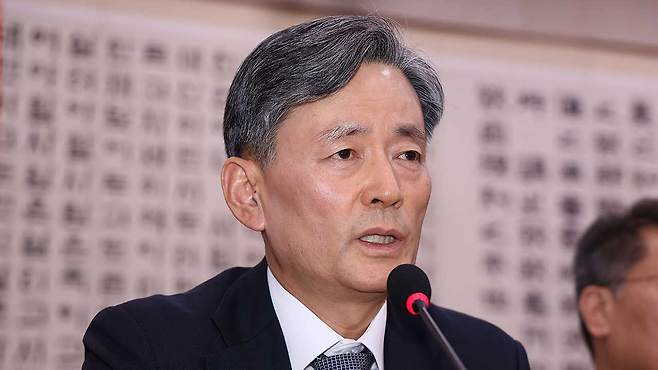 조지호 경찰청장이 9일 서울 여의도 국회에서 열린 법제사법위원회 전체회의에서 발언하고 있다. 2024.12.9 [자료사진제공:연합뉴스]