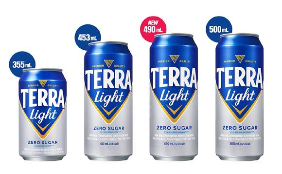 테라 라이트 캔 제품 라인업. [사진=하이트진로]