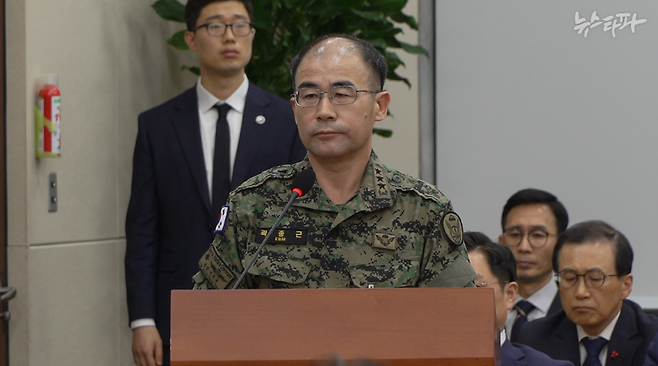 12월 10일 국회 국방위원회에 참석한 곽종근 육군 특수전사령관.&nbsp;